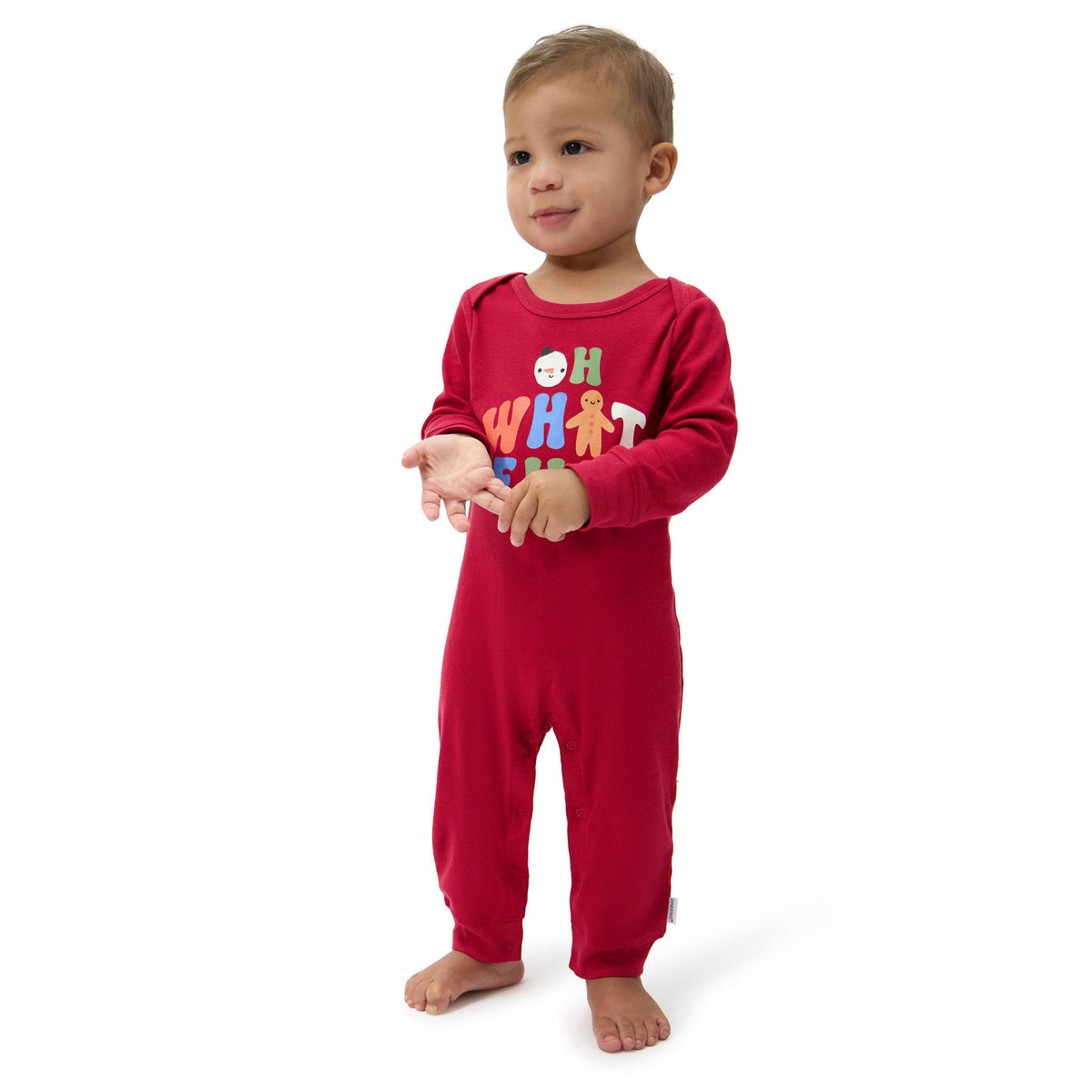 3-Pack Baby Seasonal Mix Lap Shoulder Footless Pajamas, view 2