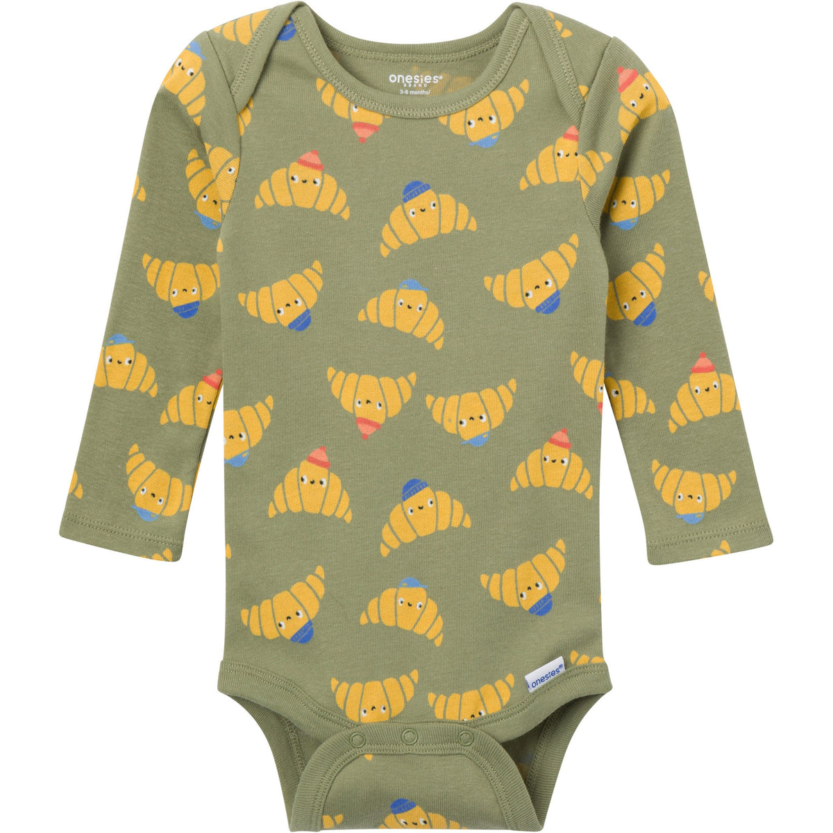 4-Piece Baby Boys Croissants Onesies Bodysuits and Pants, view 4