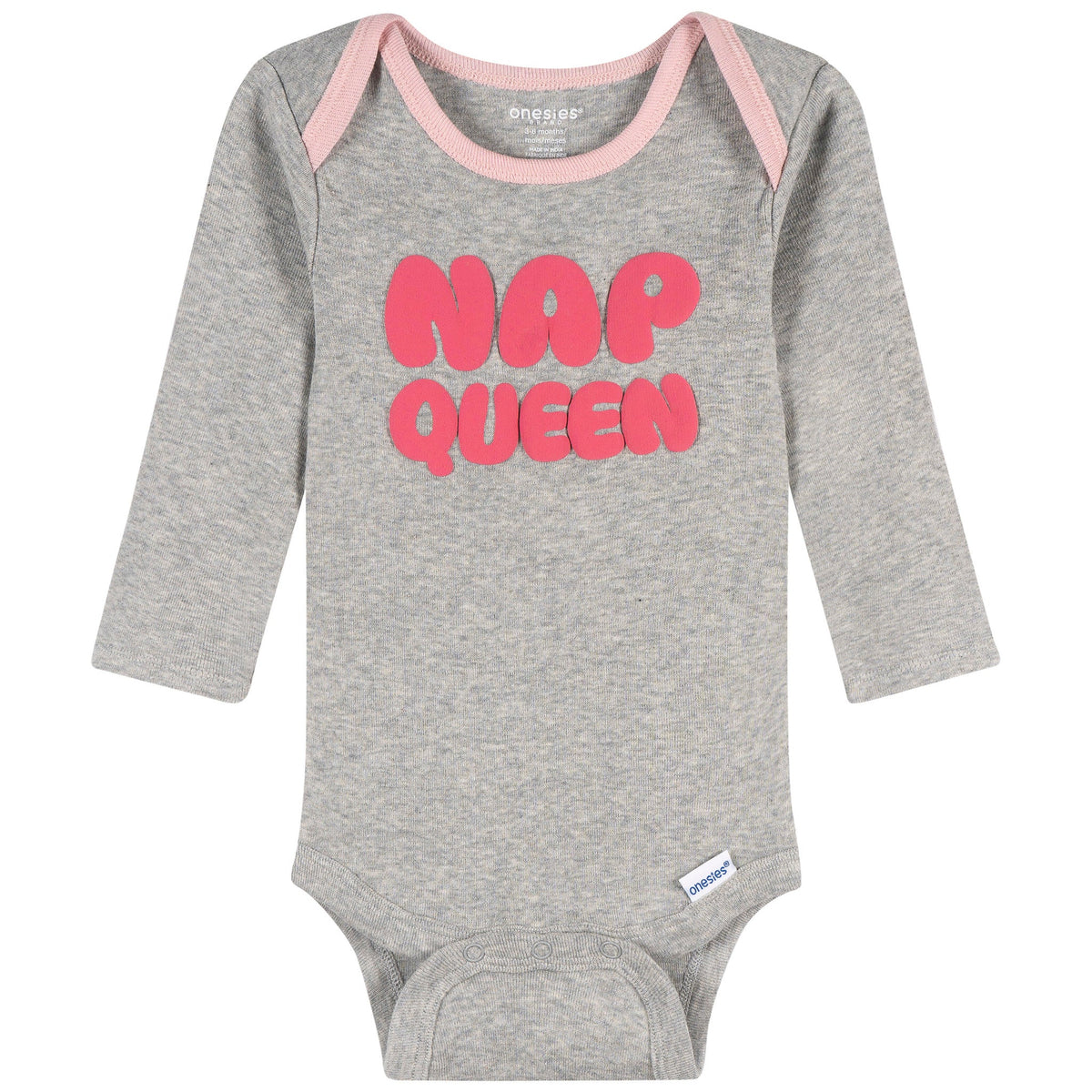 4-Piece Baby Girls Nap Queen Onesies Bodysuits and Pants, view 2