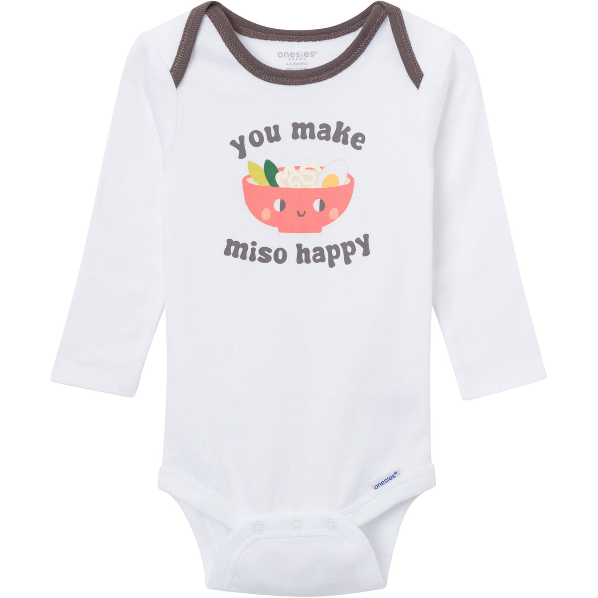 4-Piece Baby Neutral Miso Onesies Bodysuits and Pants, view 8