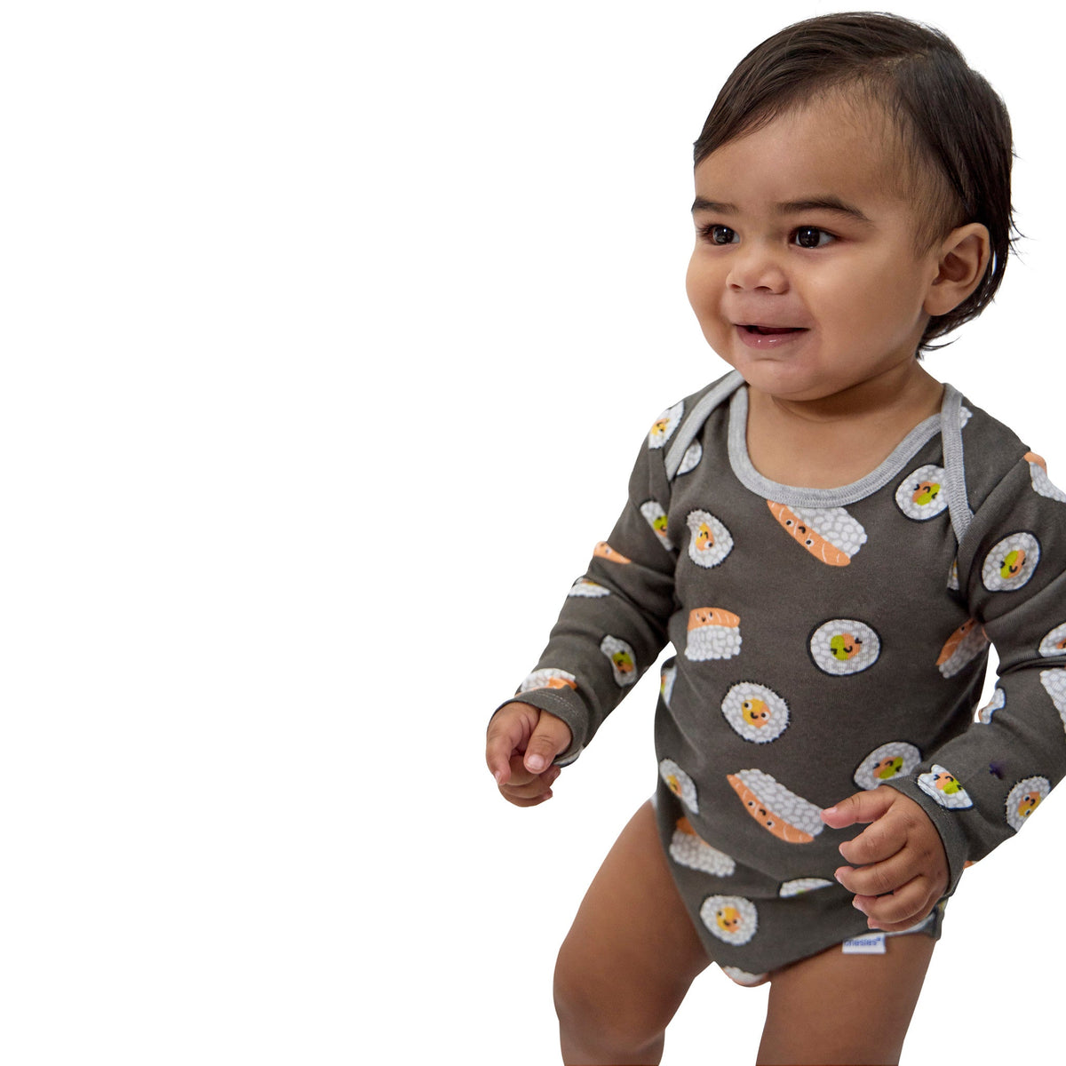4-Piece Baby Neutral Miso Onesies Bodysuits and Pants, view 2