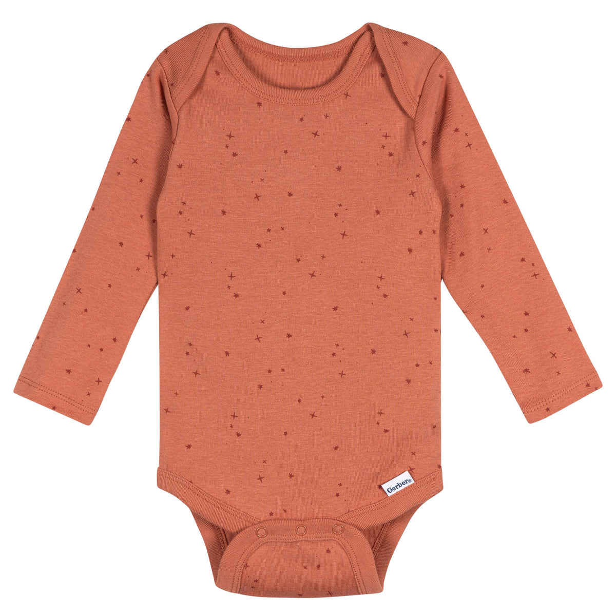 5-Pack Baby Boys Grey Heather Long Sleeve Bodysuits, view 4
