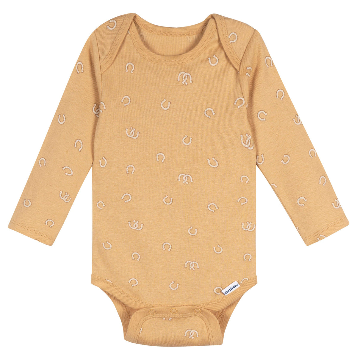 5-Pack Baby Girls Horses Long Sleeve Bodysuits, view 2