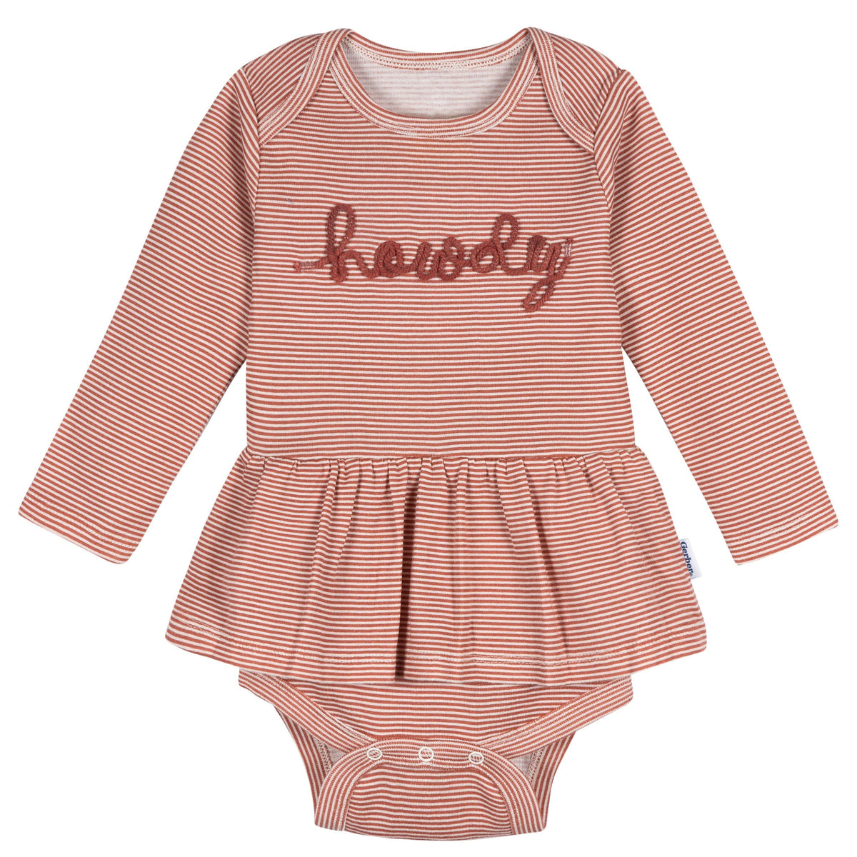 5-Pack Baby Girls Horses Long Sleeve Bodysuits, view 6