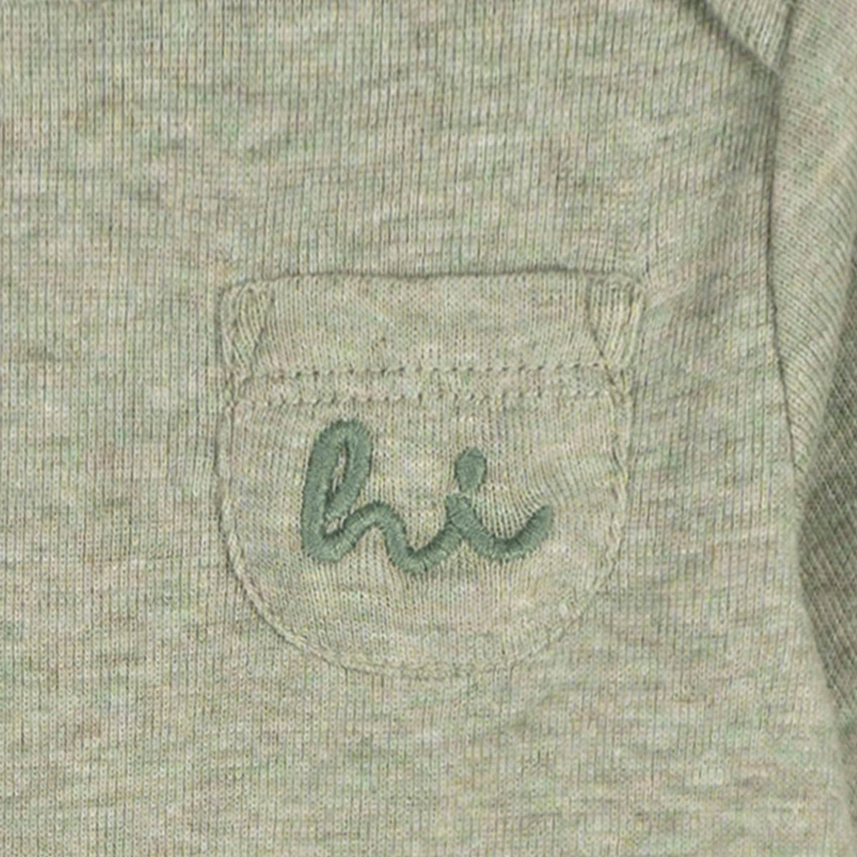 5-Pack Baby Neutral Green Heather Long Sleeve Bodysuits, view 7