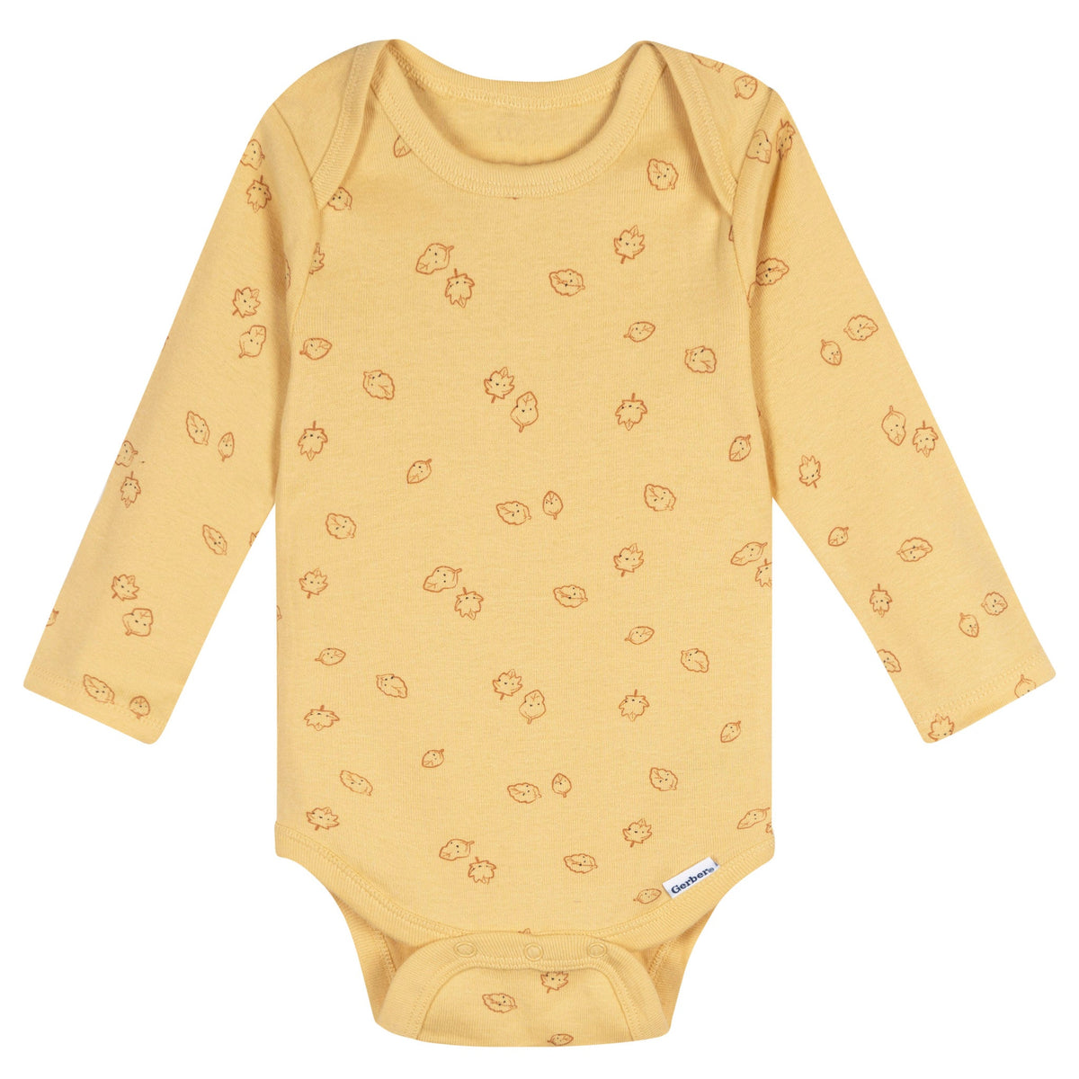 5-Pack Baby Neutral Green Heather Long Sleeve Bodysuits, view 3
