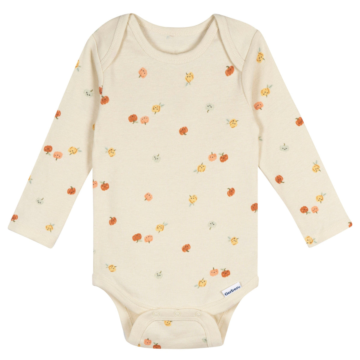 5-Pack Baby Neutral Green Heather Long Sleeve Bodysuits, view 5