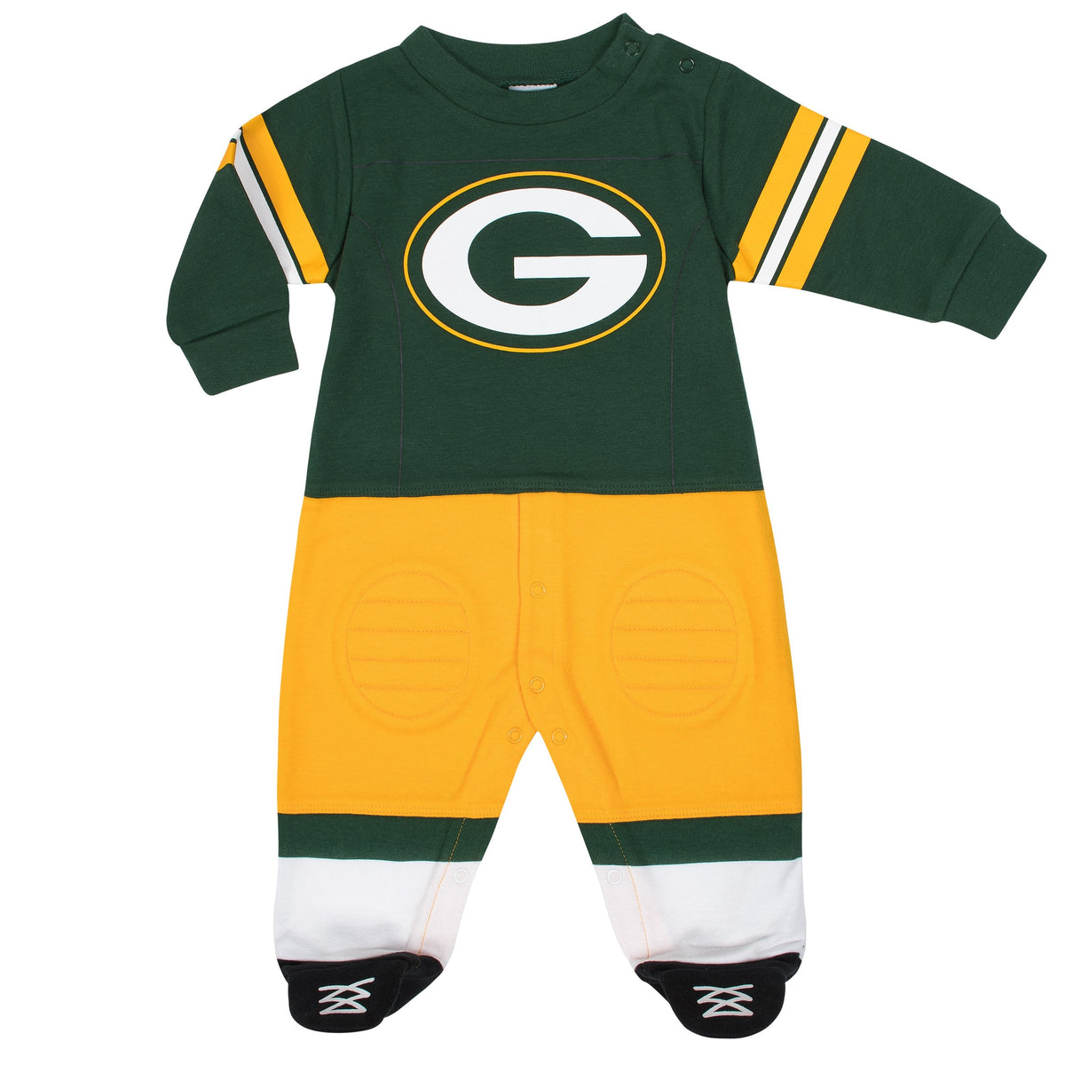 Green Bay Packers Baby Boys Footed Footysuit