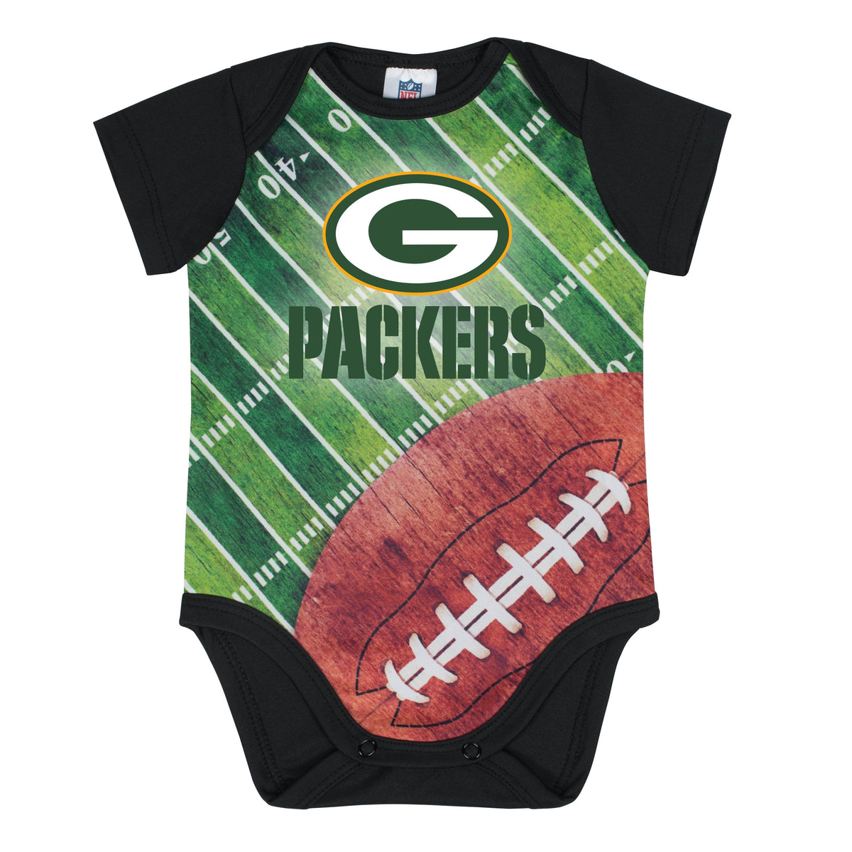 Green Bay Packers Baby Boy Short Sleeve Bodysuit