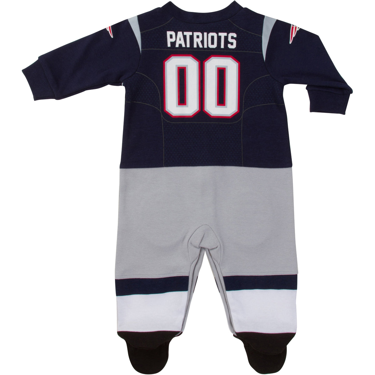 New England Patriots Baby Boys Footed Footysuit, additional view 1