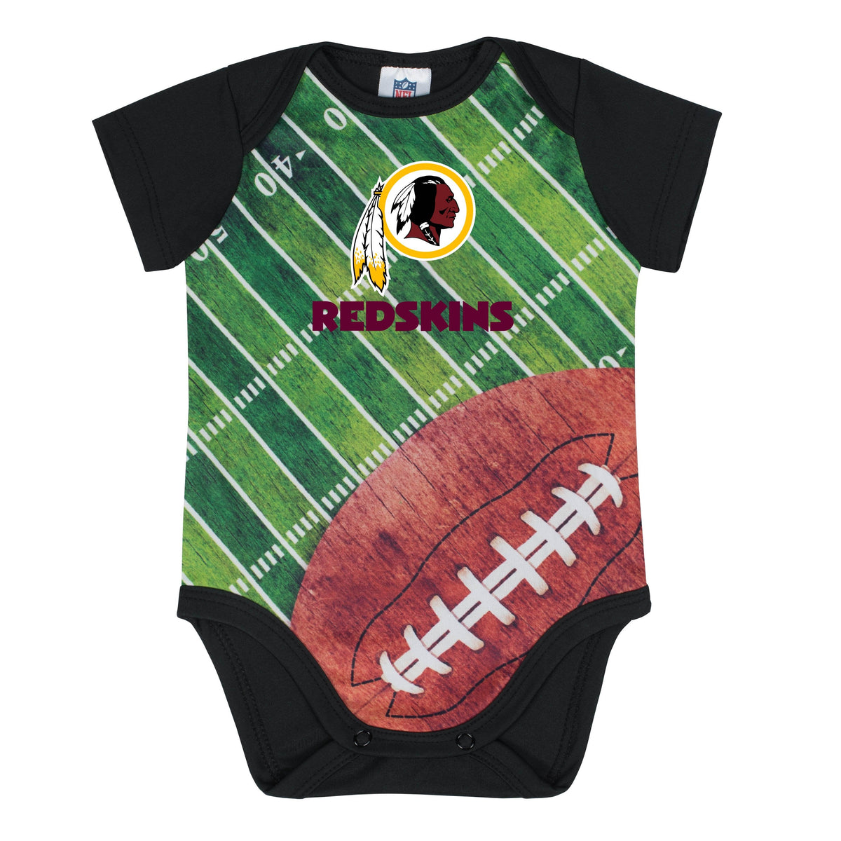 Washington Redskins Baby Boy Short Sleeve Bodysuit