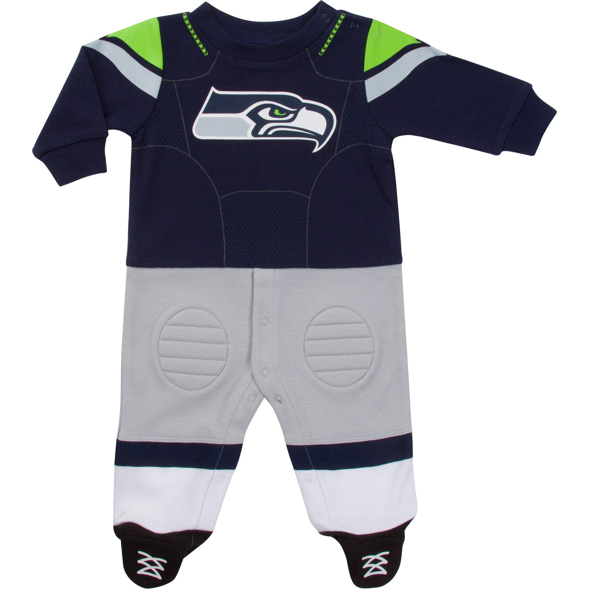 Seattle Seahawks Baby Boys Footed Footysuit