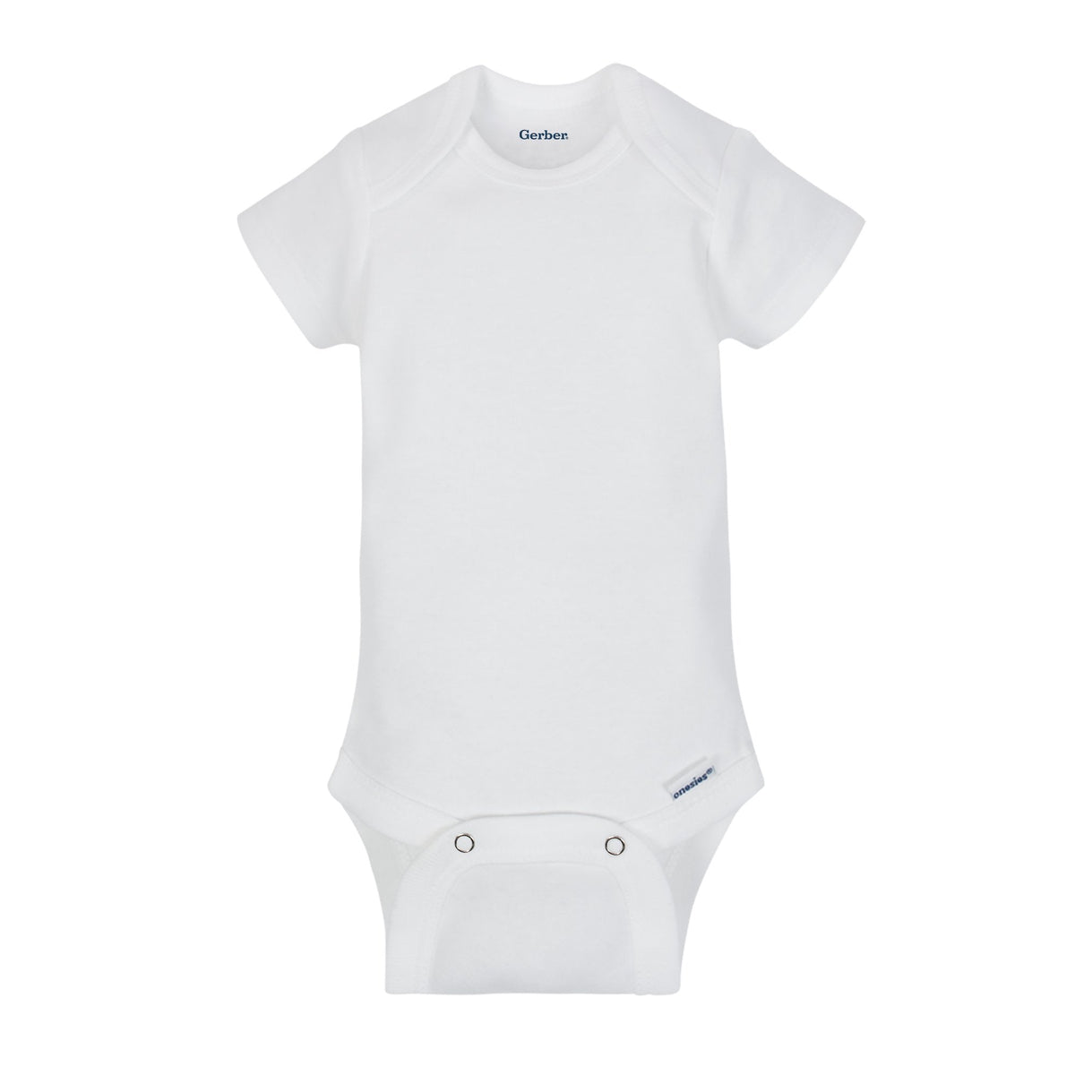 15-Pack Grow-With-Me White Short Sleeve Onesies Bodysuit Set, view 3