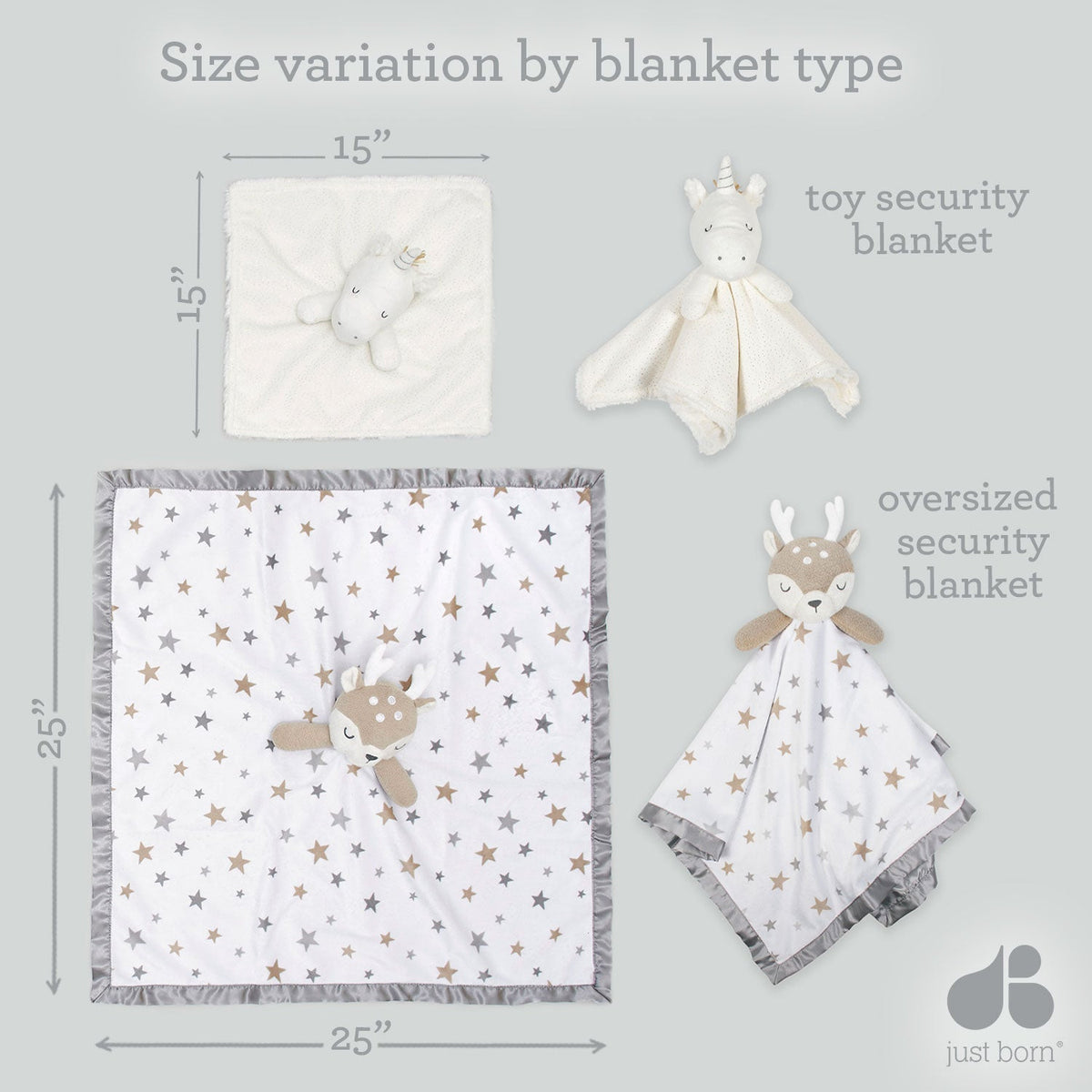Just Born Baby Girls Pink Llama Extra-Large Security Blanket, view 4