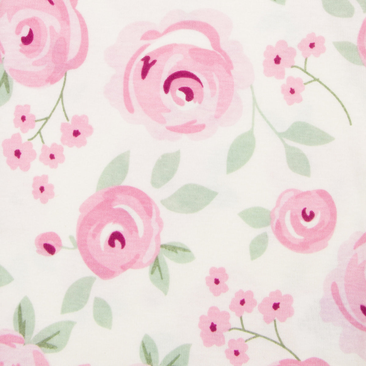 4-Pack Baby Girls Floral Flannel Receiving Blankets, close-up detail 1