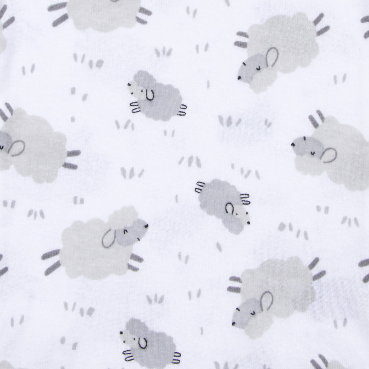4-Pack Baby Neutral Lamb Flannel Receiving Blankets, close-up detail 3