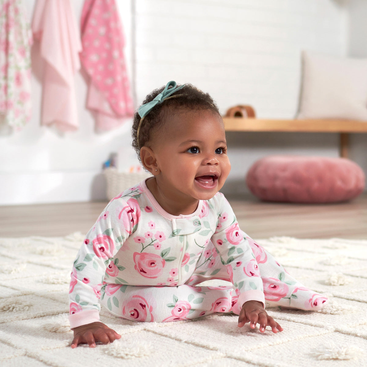 3-Pack Baby Girls Floral Sleep 'N Plays, view 2