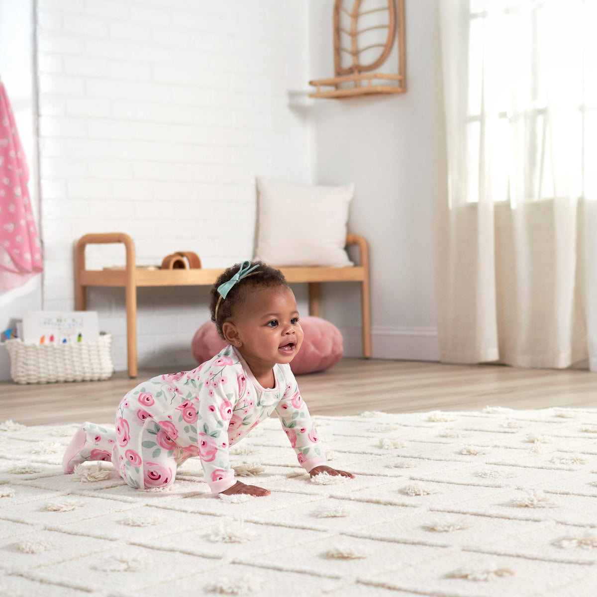 3-Pack Baby Girls Floral Sleep 'N Plays, view 3
