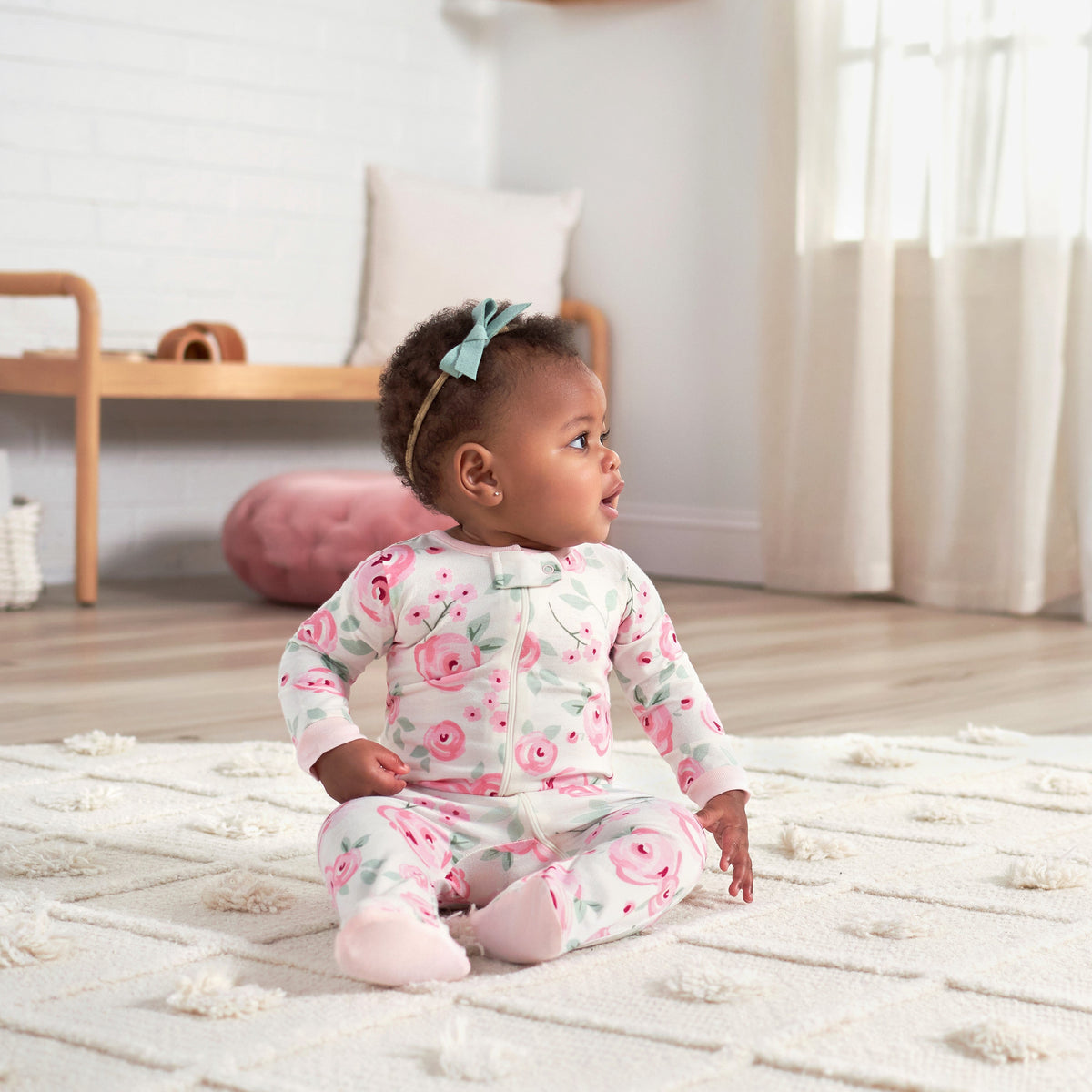 3-Pack Baby Girls Floral Sleep 'N Plays, view 4