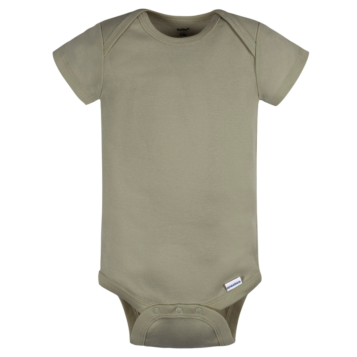 5-Pack Baby Boys Green/ Brown Short Sleeve Onesies Bodysuits, additional view 3
