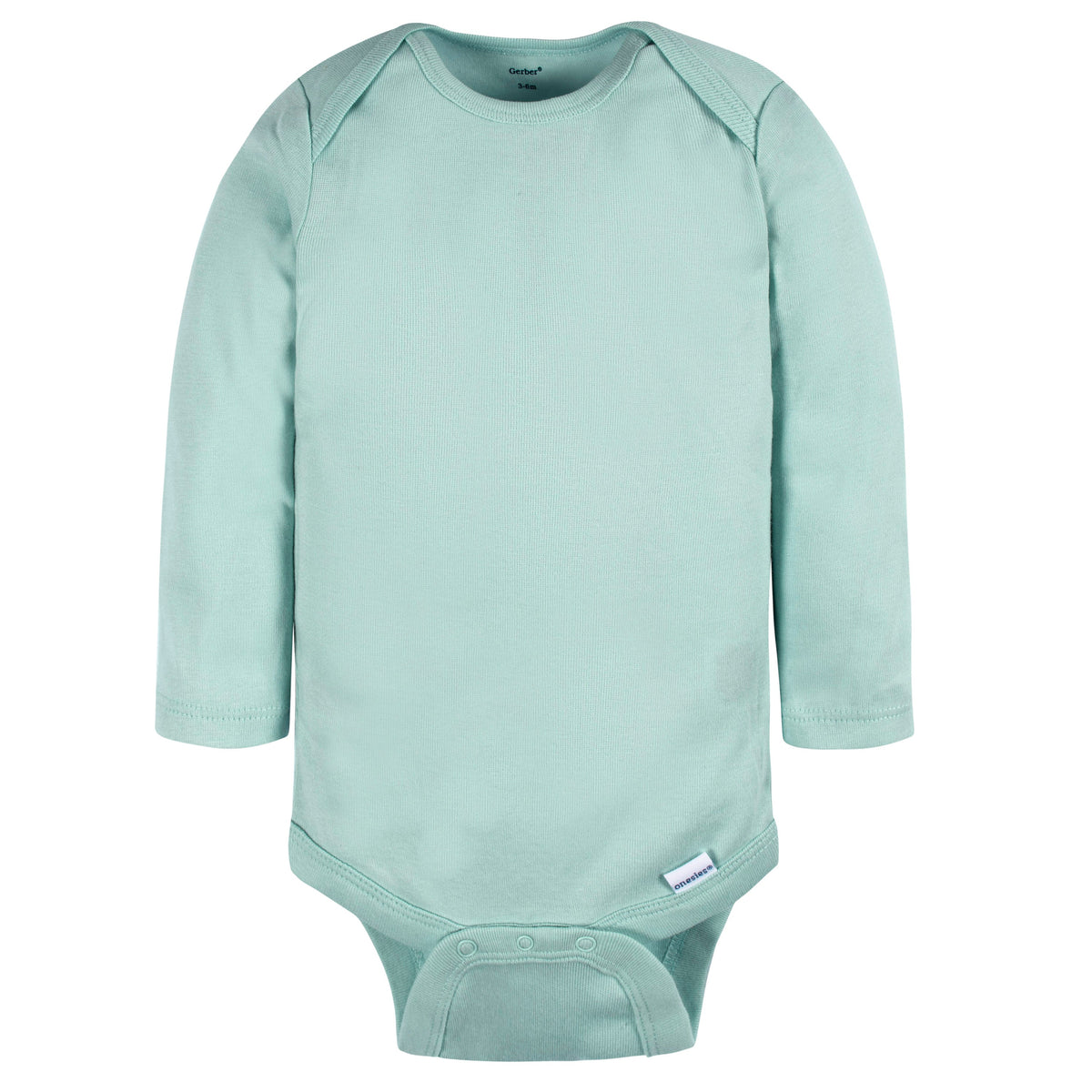 4-Pack Baby Boys Green/ Blue Long Sleeve Onesies Bodysuits, additional view 1