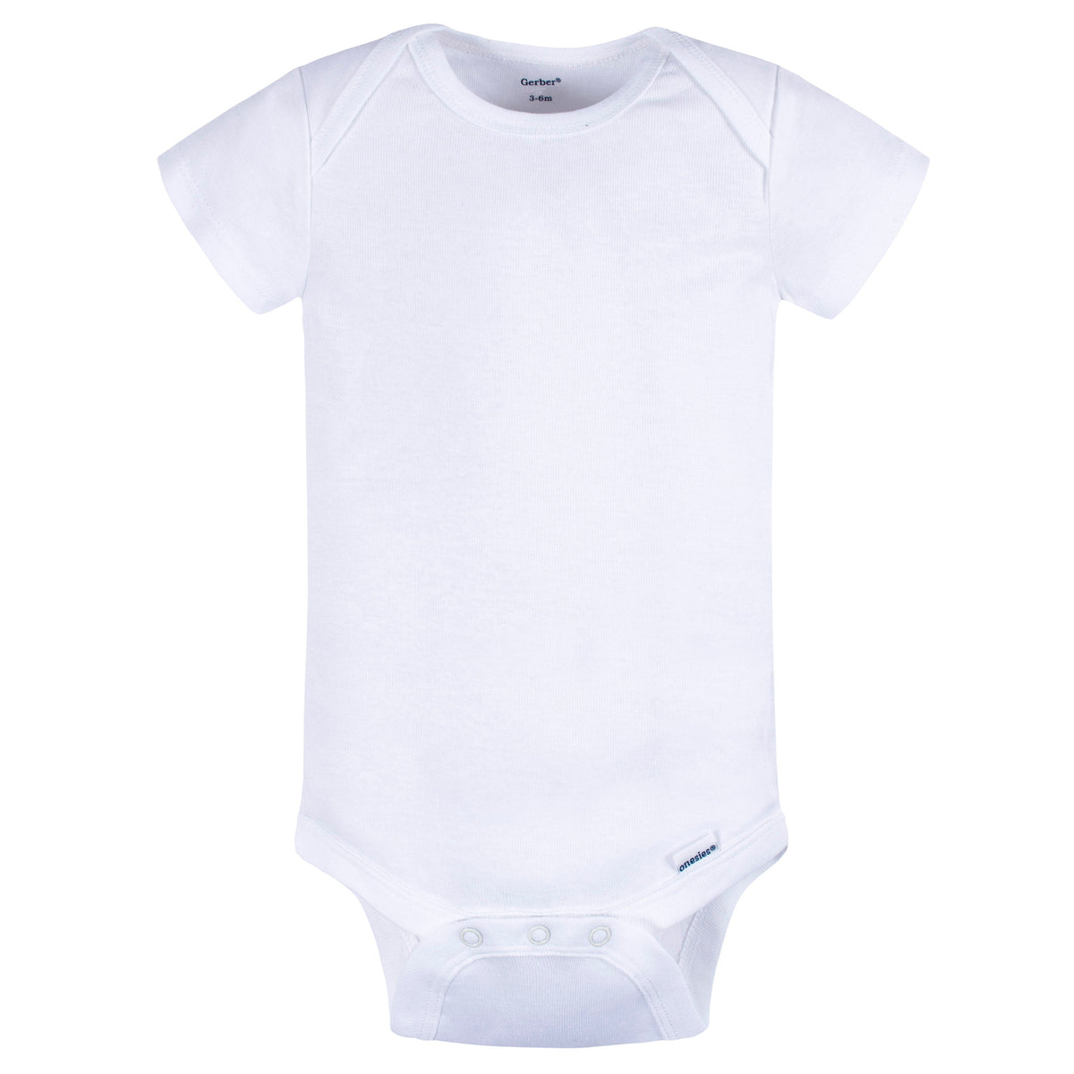 5-Pack Baby Neutral Grey/ Lt Grey Heather Short Sleeve Onesies Bodysuits, additional view 5