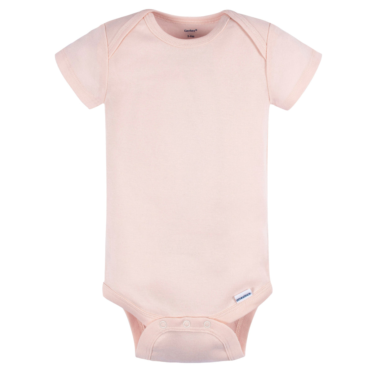 5-Pack Baby Girls Blue/ Pink Short Sleeve Onesies Bodysuits, additional view 1