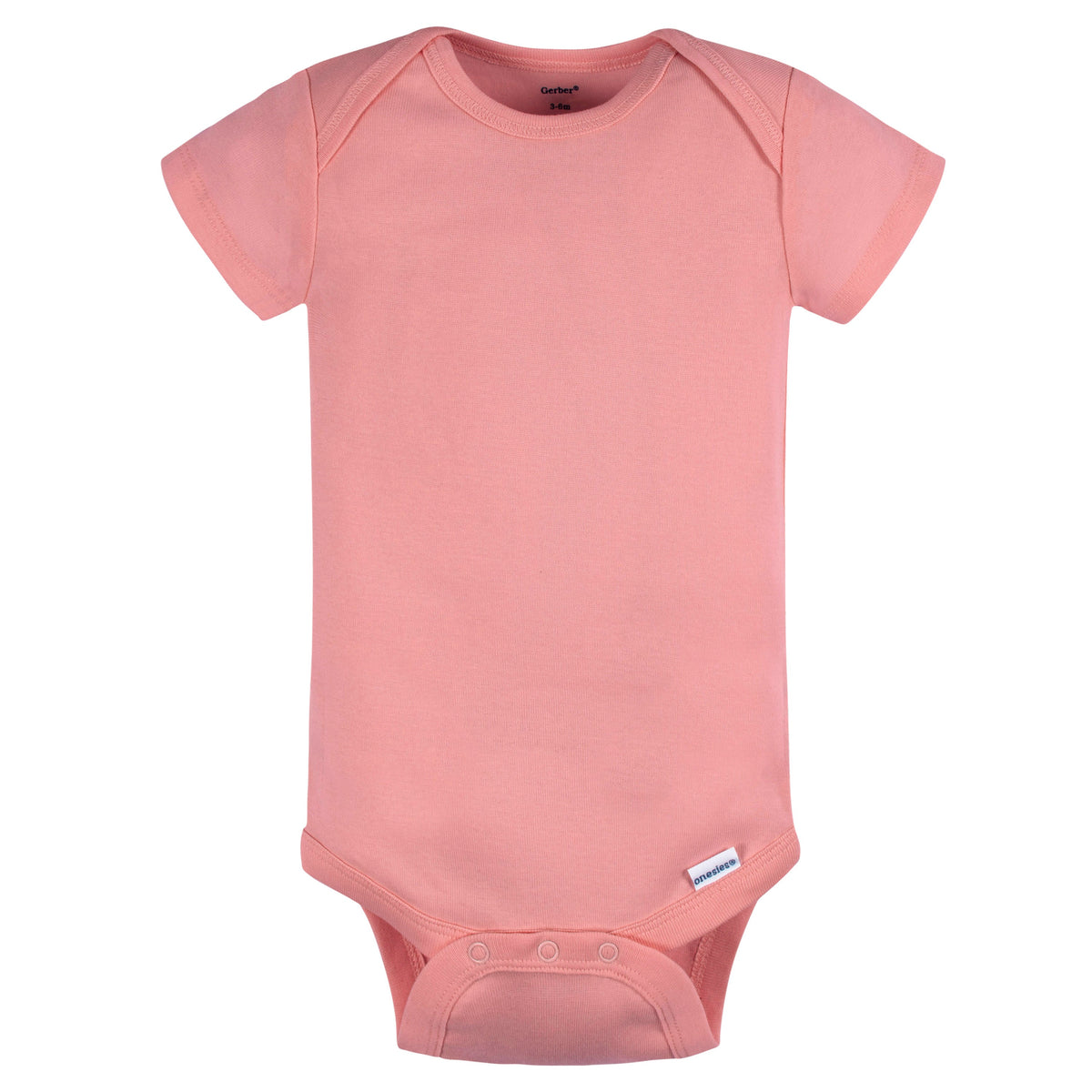 5-Pack Baby Girls Blue/ Pink Short Sleeve Onesies Bodysuits, additional view 2