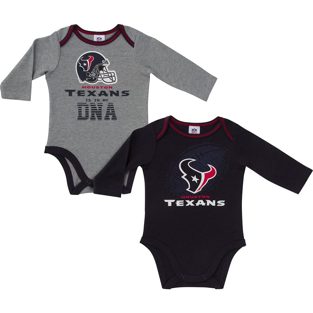 Texans Baby Boys 2-Pack Long Sleeve Bodysuit