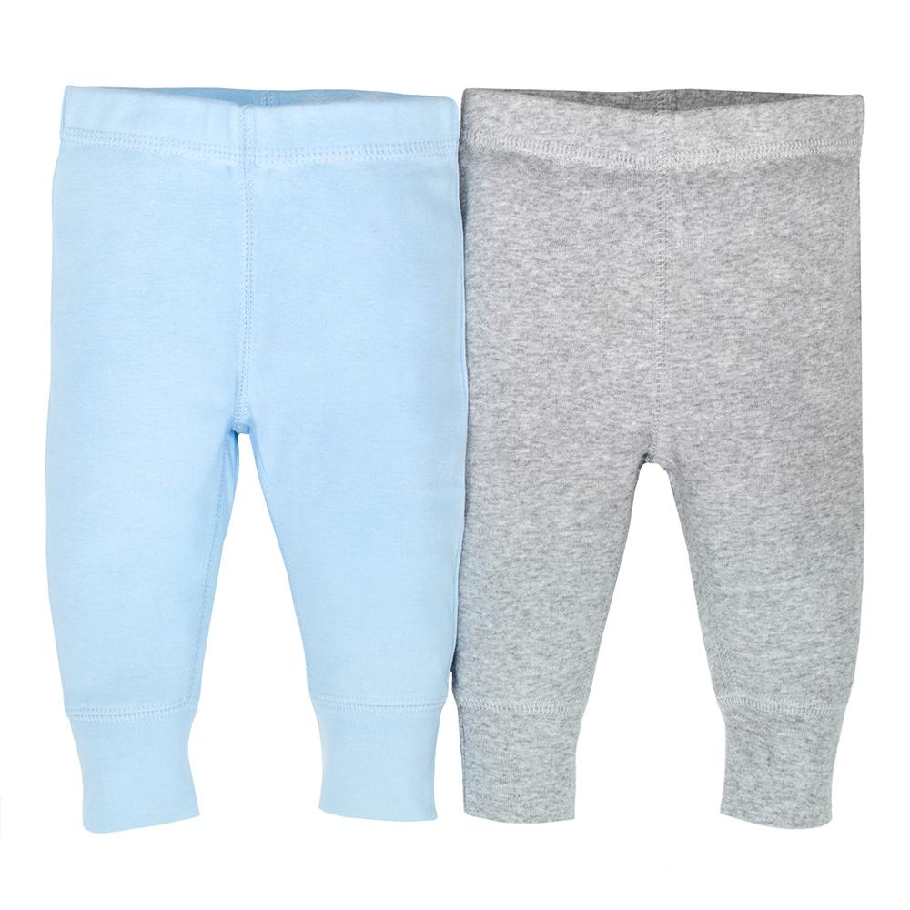 2-Pack Organic Boys Blue & Grey Active Pant