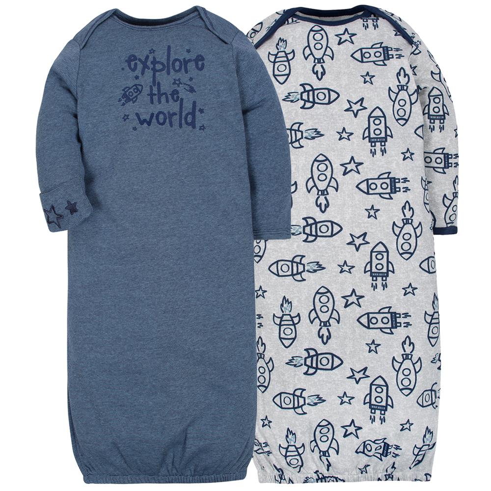 38-Piece Boys Rocket Organic Layette Gift Set, view 6