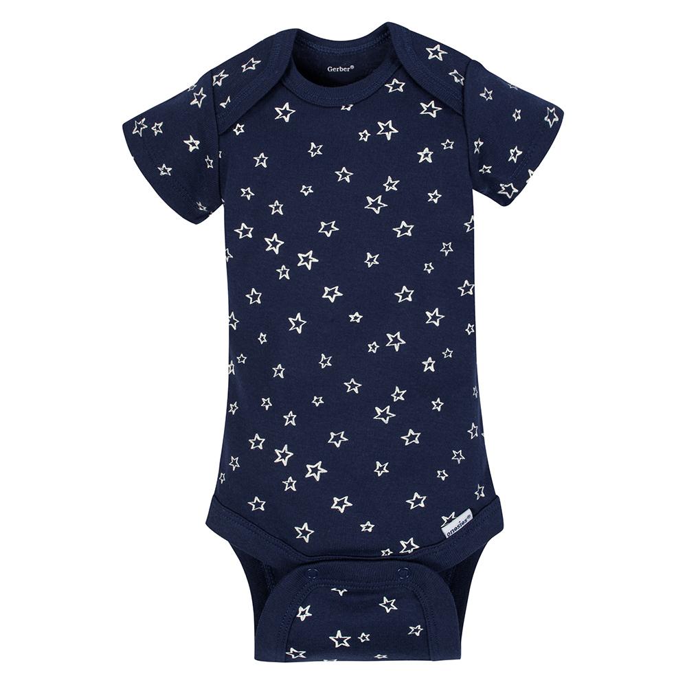 5-Pack Boys Organic Rocket Short Sleeve Onesies Bodysuits, additional view 4