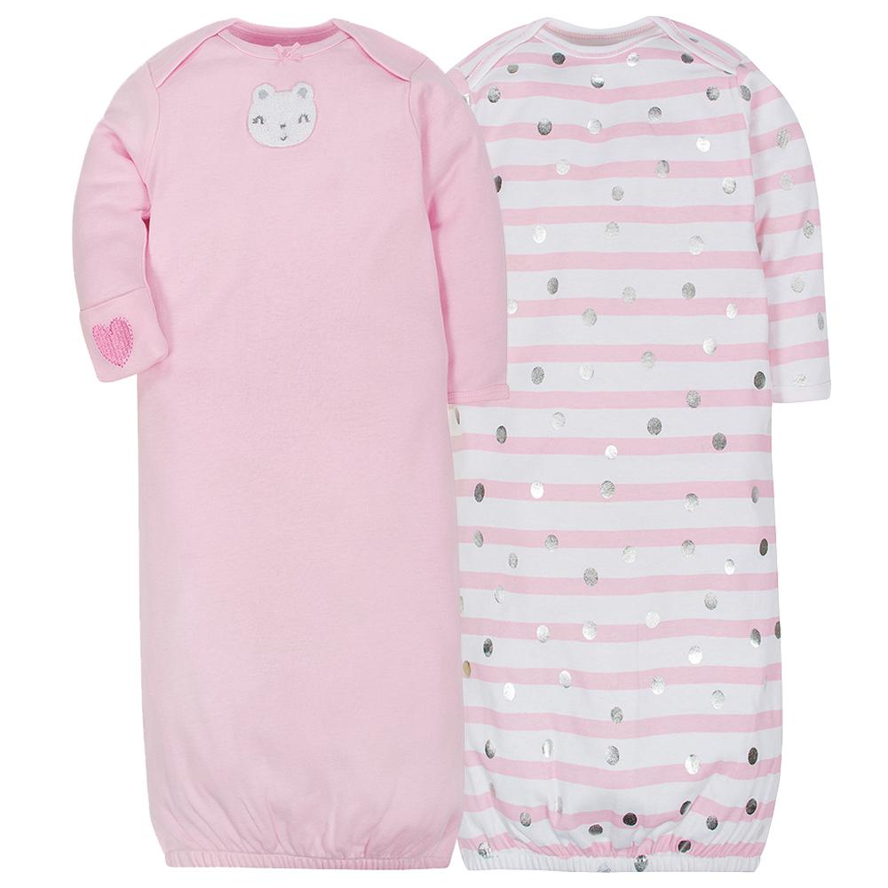 38-Piece Girls Organic Bear Layette Gift Set, view 6