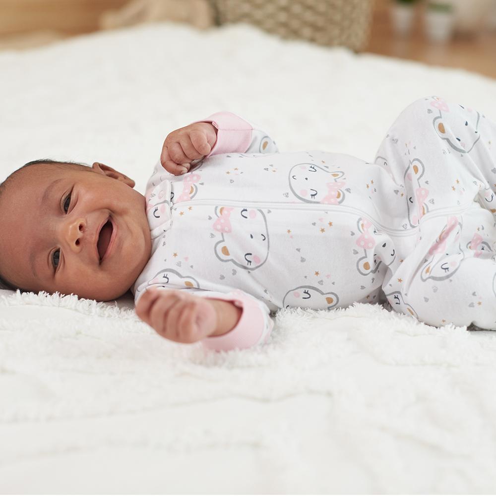 2-Pack Girls Organic Bear Sleep N' Play, view 3