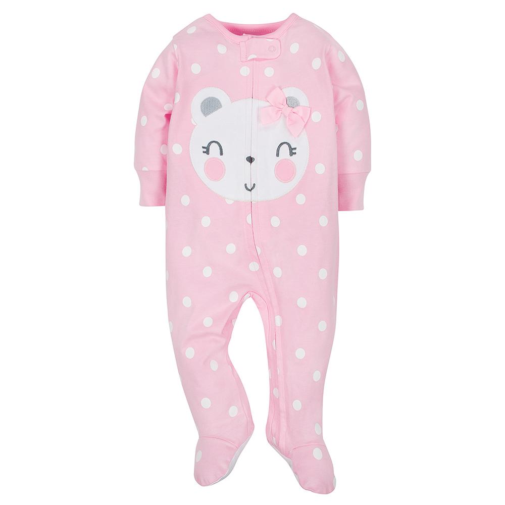 2-Pack Girls Organic Bear Sleep N' Play, additional view 1