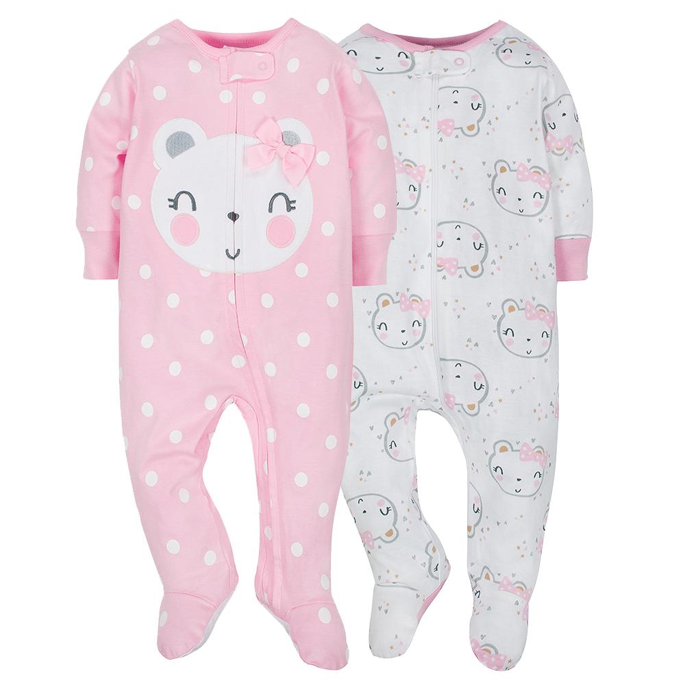 38-Piece Girls Organic Bear Layette Gift Set, view 5