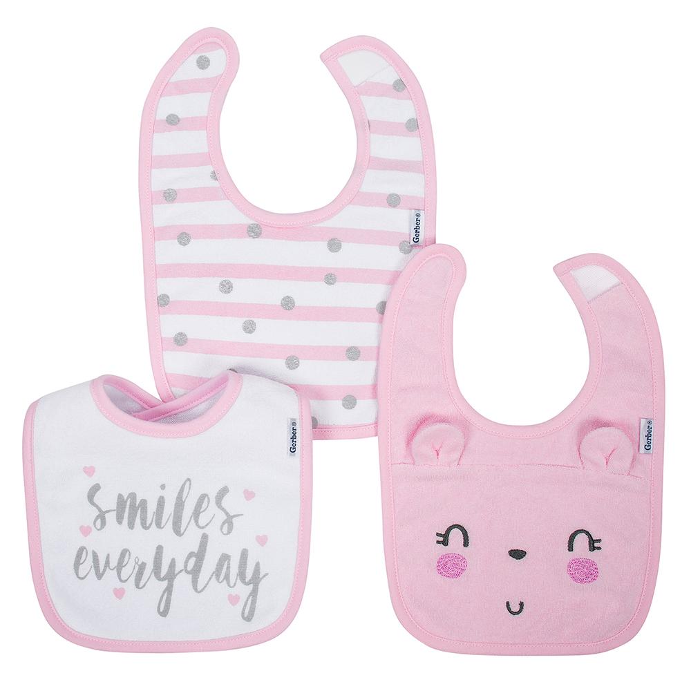 38-Piece Girls Organic Bear Layette Gift Set, view 8