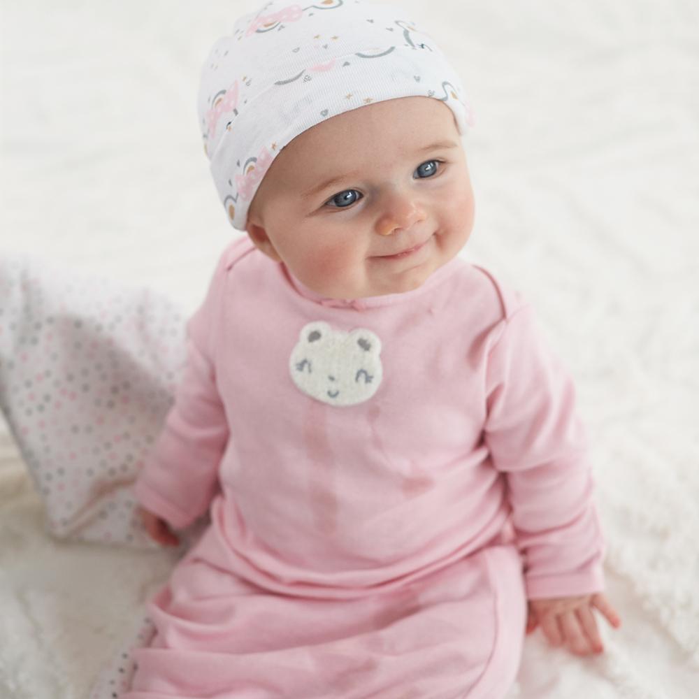 38-Piece Girls Organic Bear Layette Gift Set, view 3