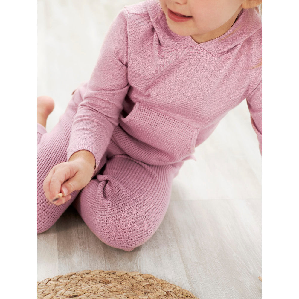Modern Moments by Gerber Toddler Girls Zephyr Sweater Knit Hoodie, lifestyle photo 2