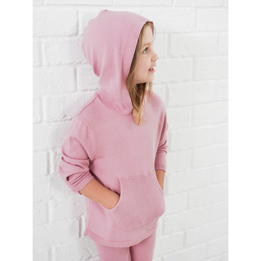 Modern Moments by Gerber Toddler Girls Zephyr Sweater Knit Hoodie, lifestyle photo 3