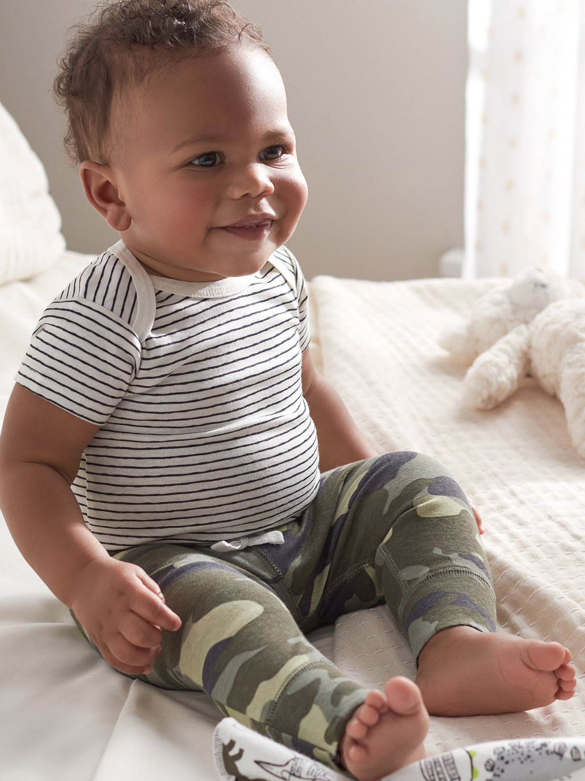 5-Pack Baby Boys Dino Short Sleeve Onesies Bodysuits, lifestyle photo 2