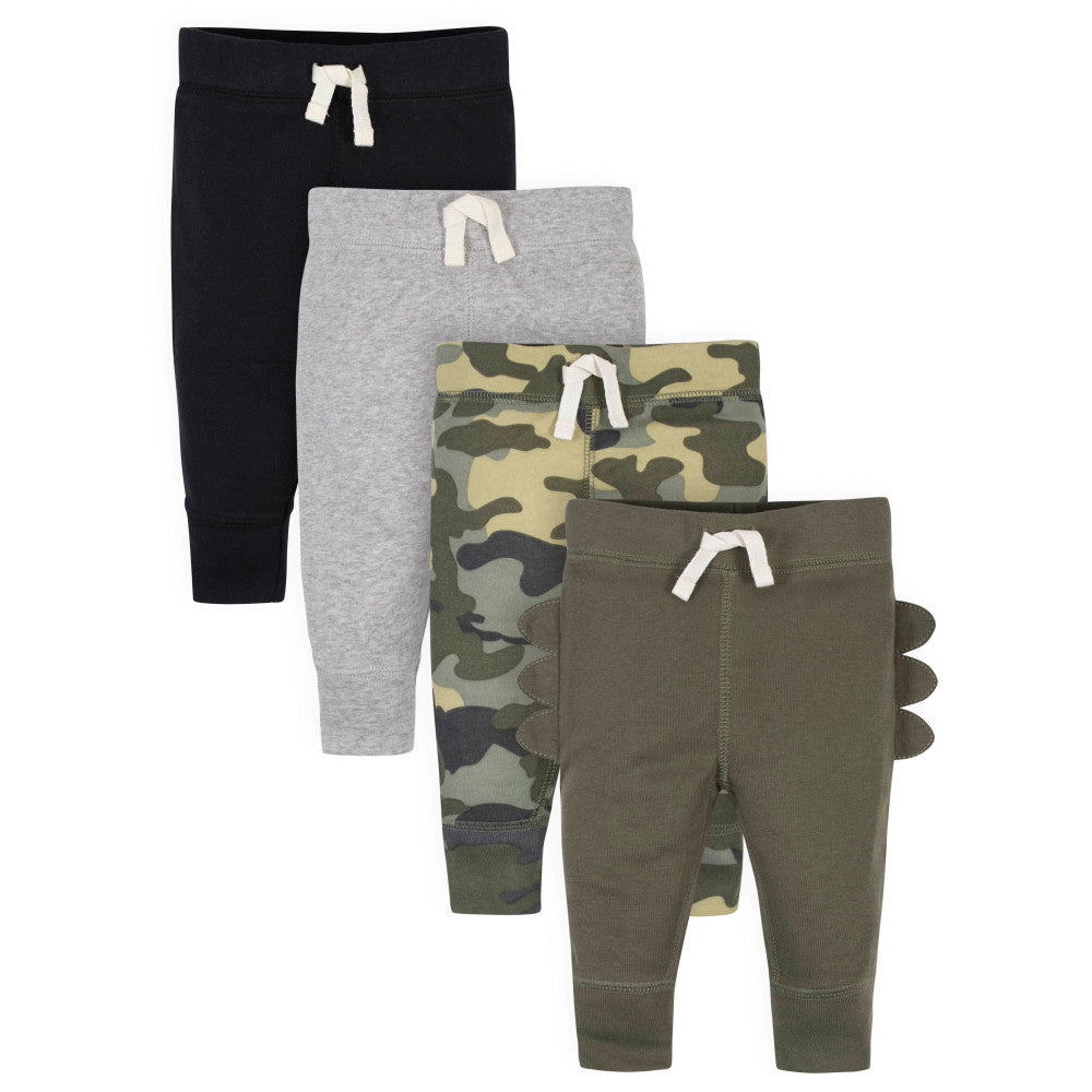 4-Pack Baby Boys Dino Pants