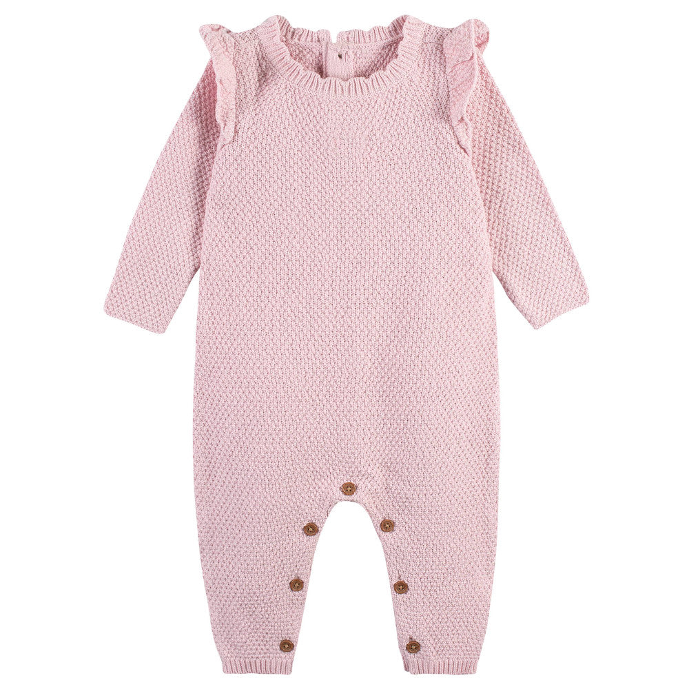 Modern Moments by Gerber Baby Girls Pink Romper, additional view 1