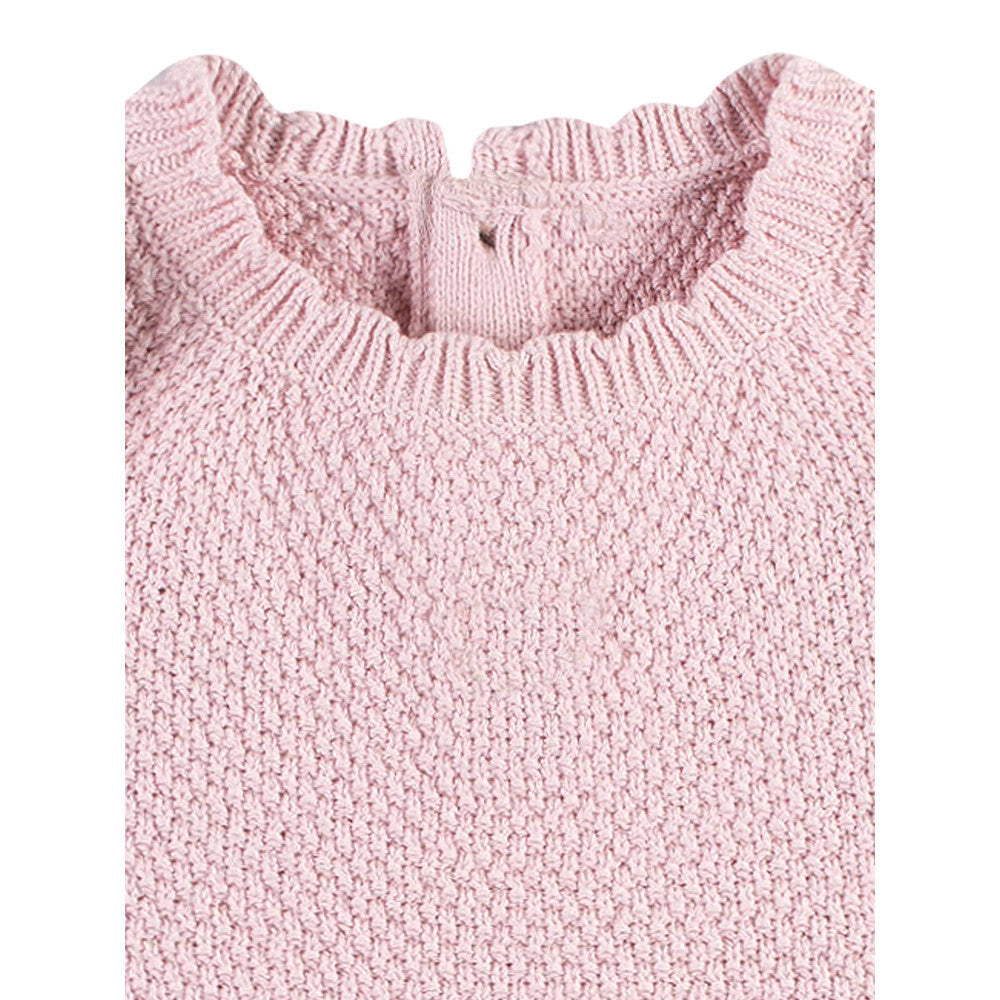 Modern Moments by Gerber Baby Girls Pink Romper, close-up detail 1