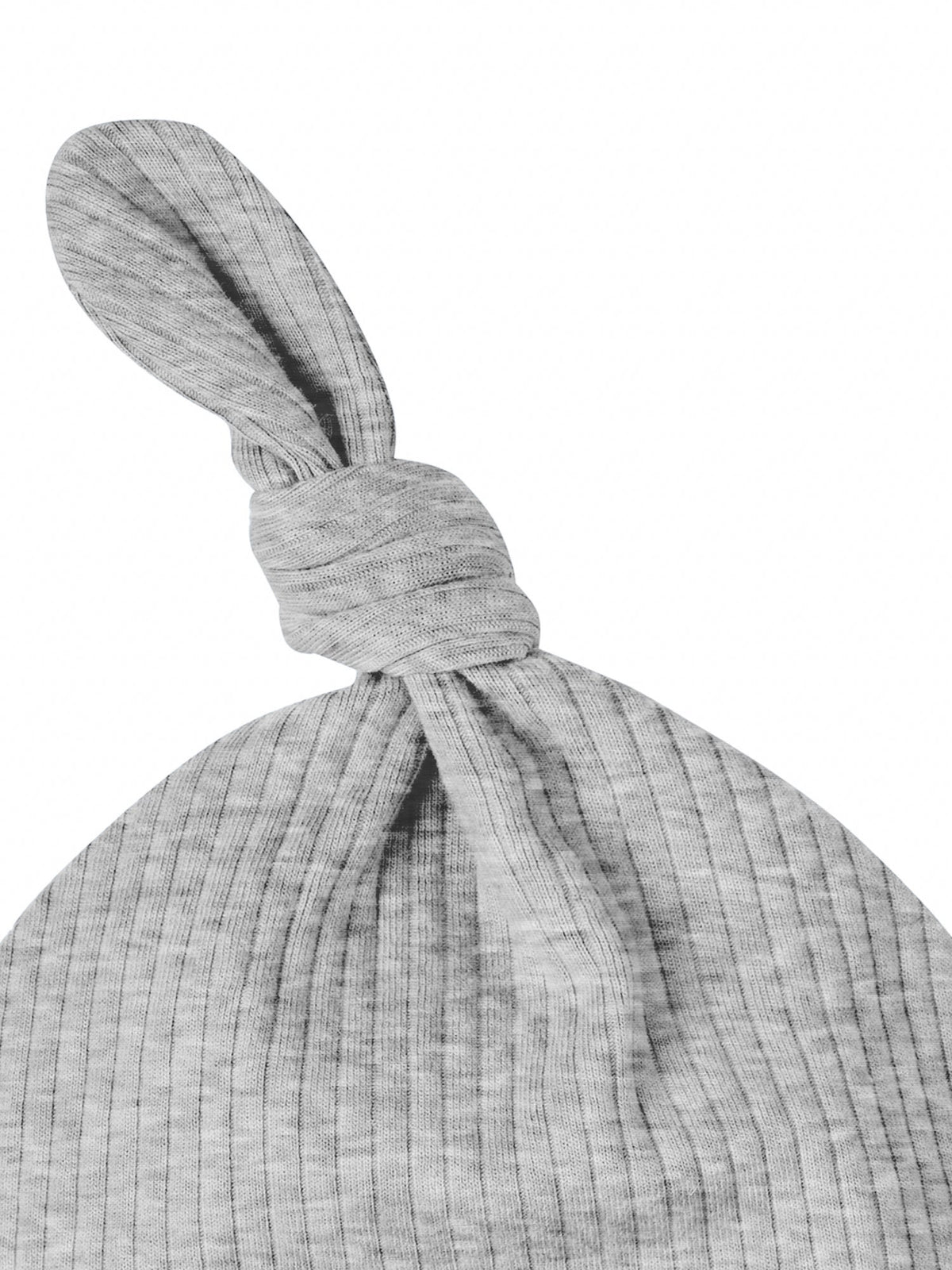 Modern Moments by Gerber Baby Boys Grey Cap, close-up detail 1