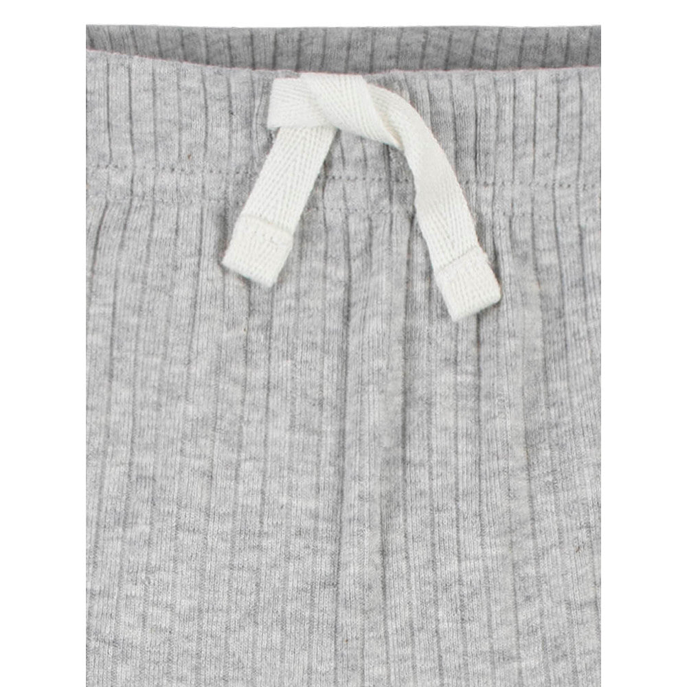 Modern Moments by Gerber Baby Boys Grey Heather Pants, close-up detail 1