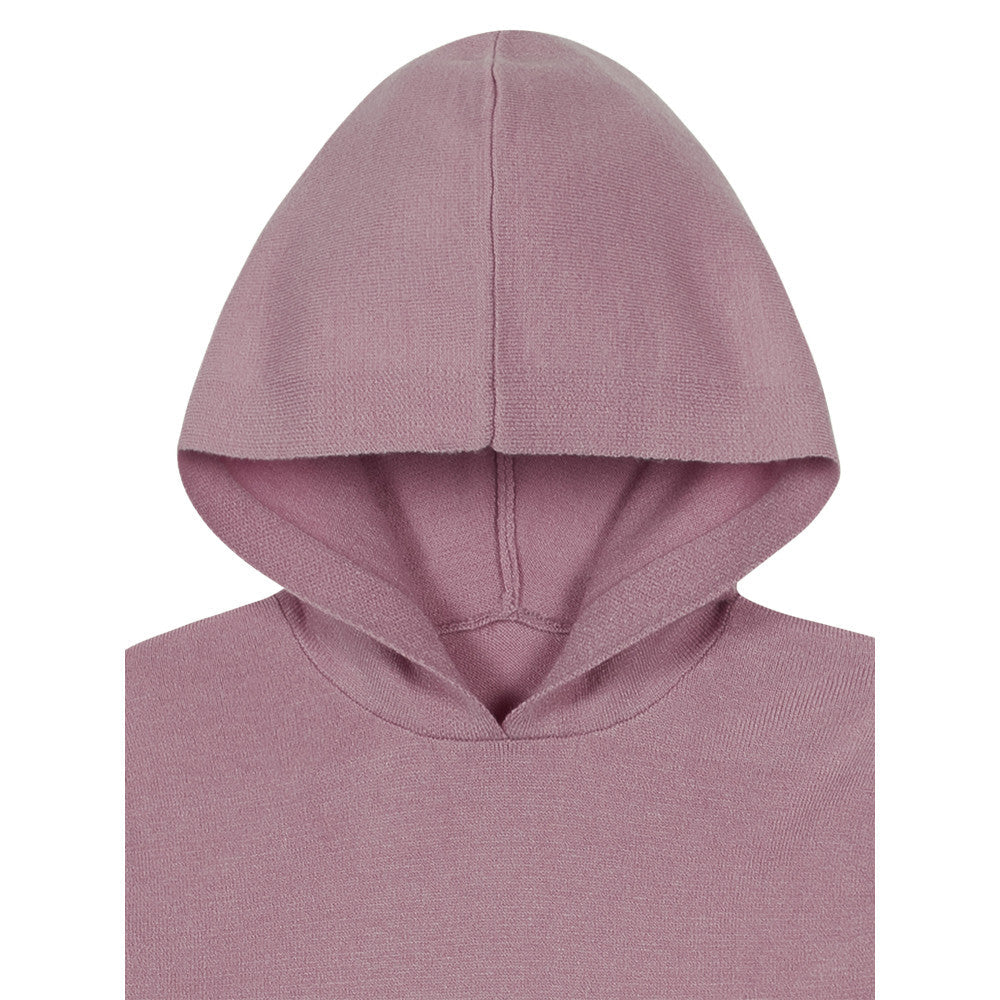 Modern Moments by Gerber 2-Piece Toddler Girls Dusky Orchid Hooded Sweater & Sweater Knit Pants, close-up detail 1