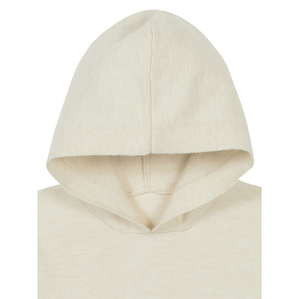 Modern Moments by Gerber 2-Piece Toddler Boys Oatmeal Heather Hooded Sweater & Sweater Knit Pants, close-up detail 1