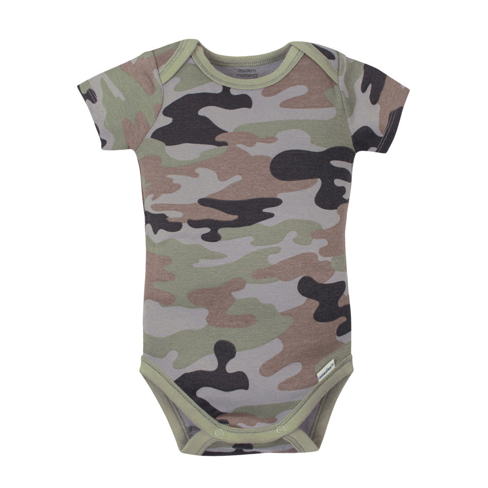4-Pack Baby Boys Fossils Short Sleeve Onesies Bodysuits, additional view 2