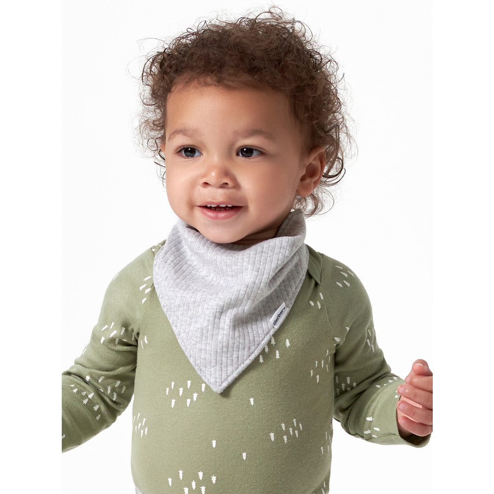 Modern Moments by Gerber Baby Boys Grey Bandana Bib